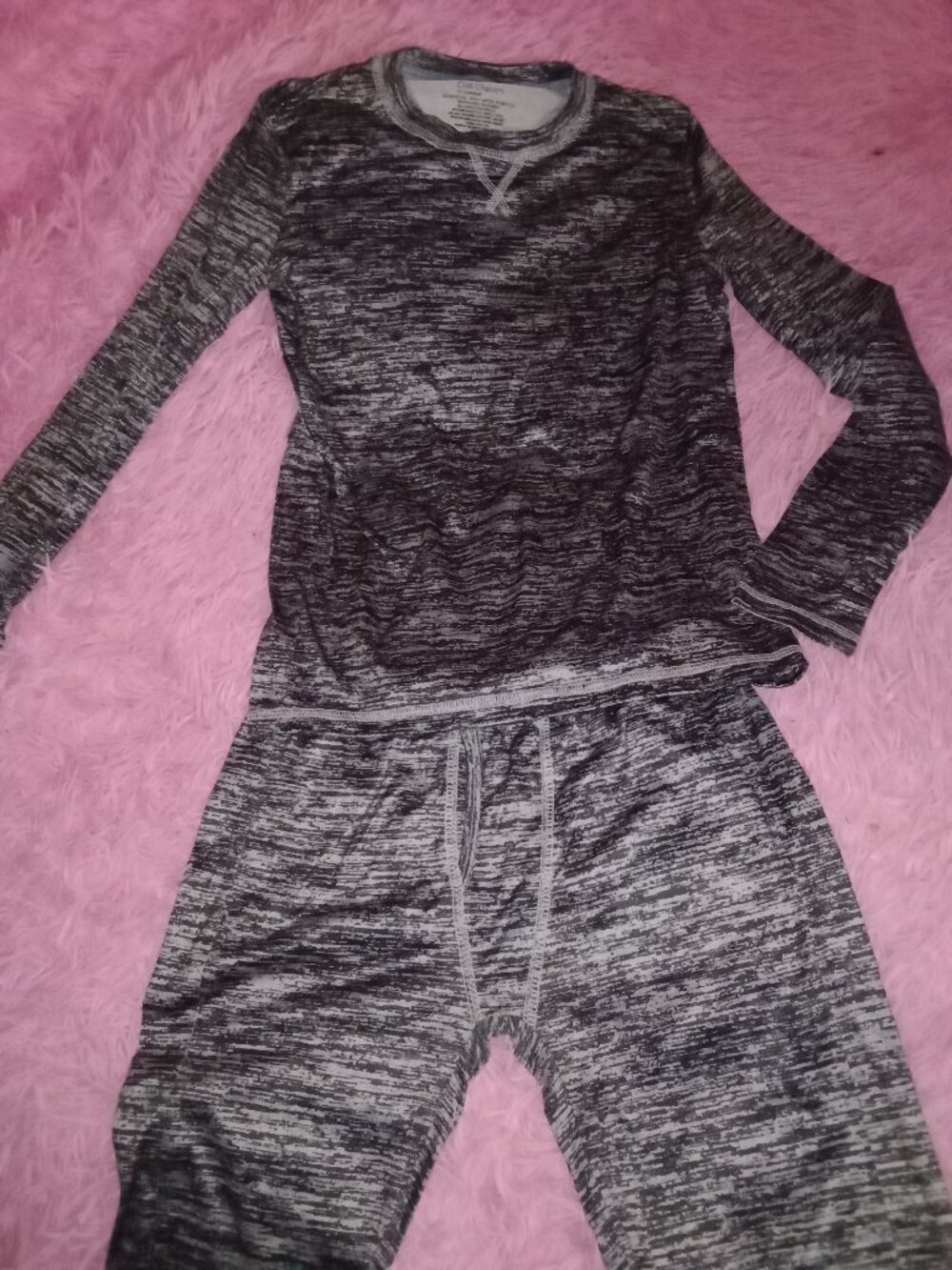 Boys Base Layer Long Underwear Set "Chill Chasers by Cuddl Duds" Size L
